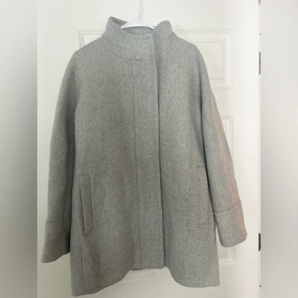 J.crew city coat wool heather grey - Picture 2 of 14